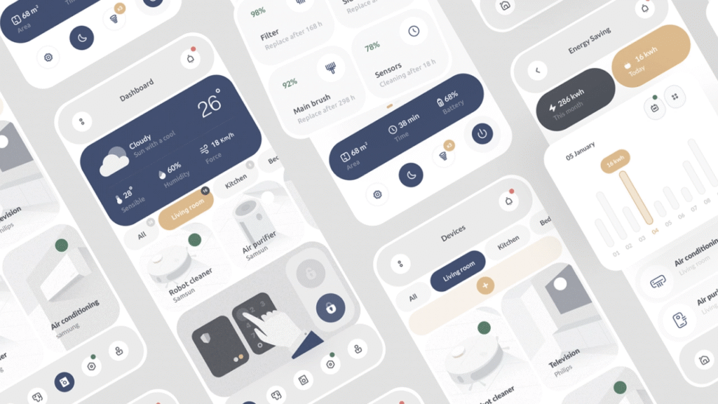 تطوير واجهة مستخدم لتطبيق “FitMe”